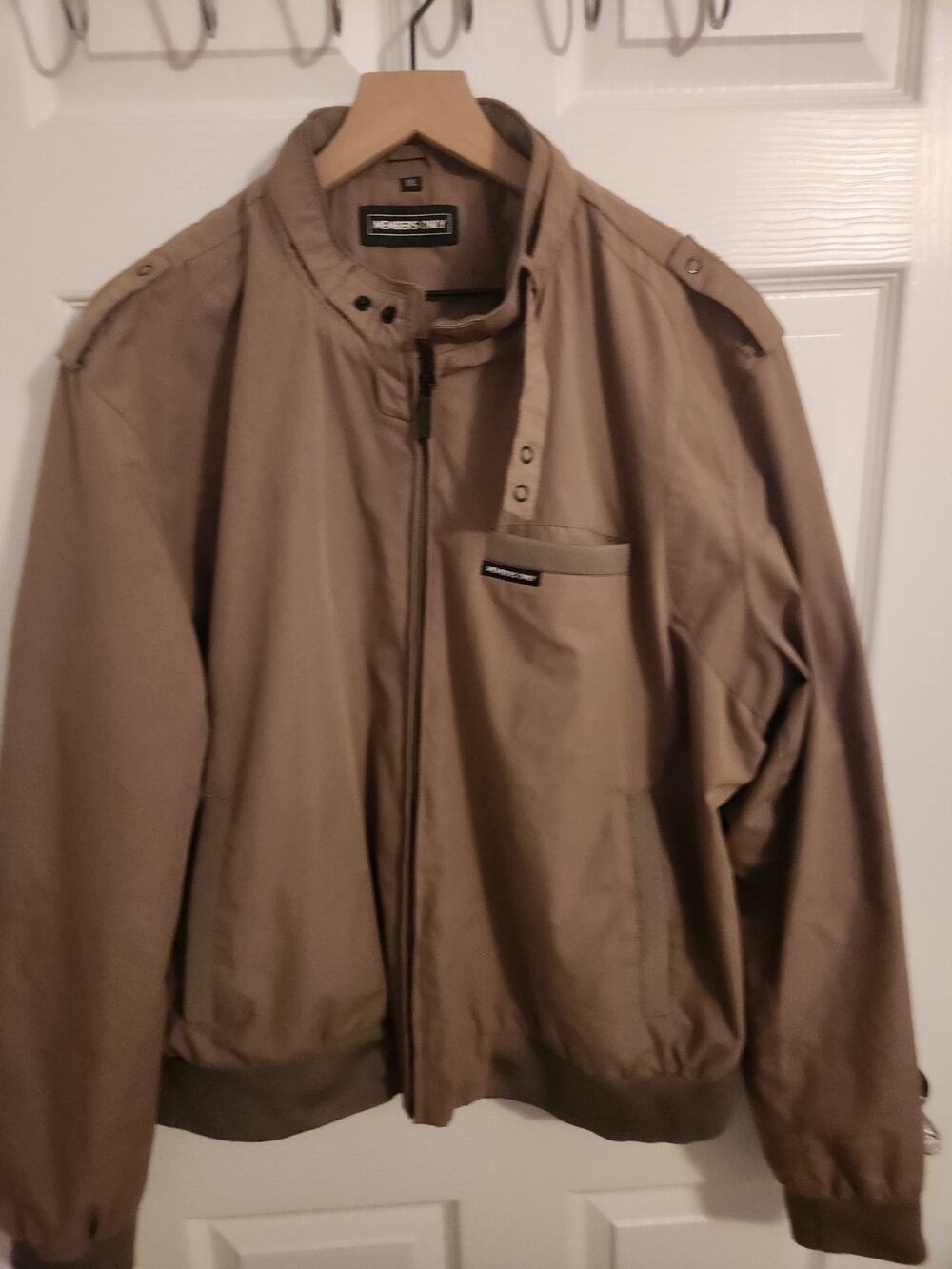 Members Only Men's Light Brown Jacket